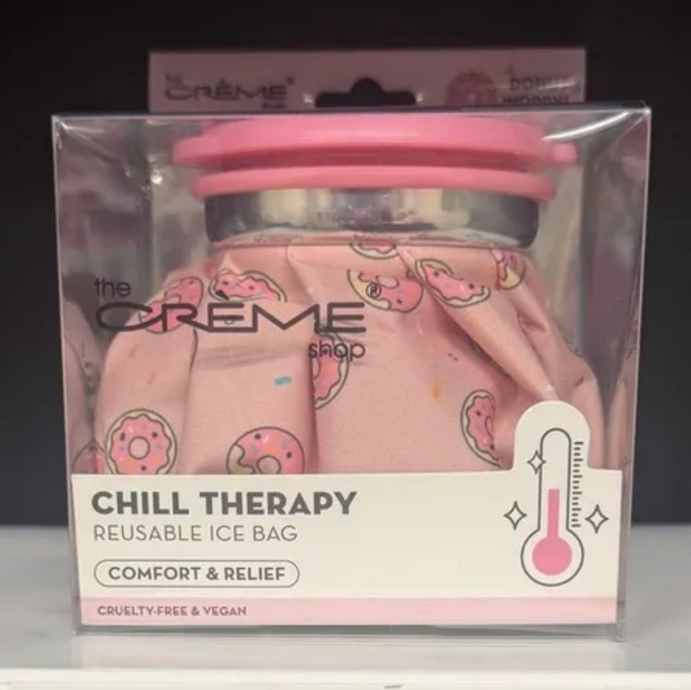 Chill Therapy Reusable Ice Bag - White with Black Text